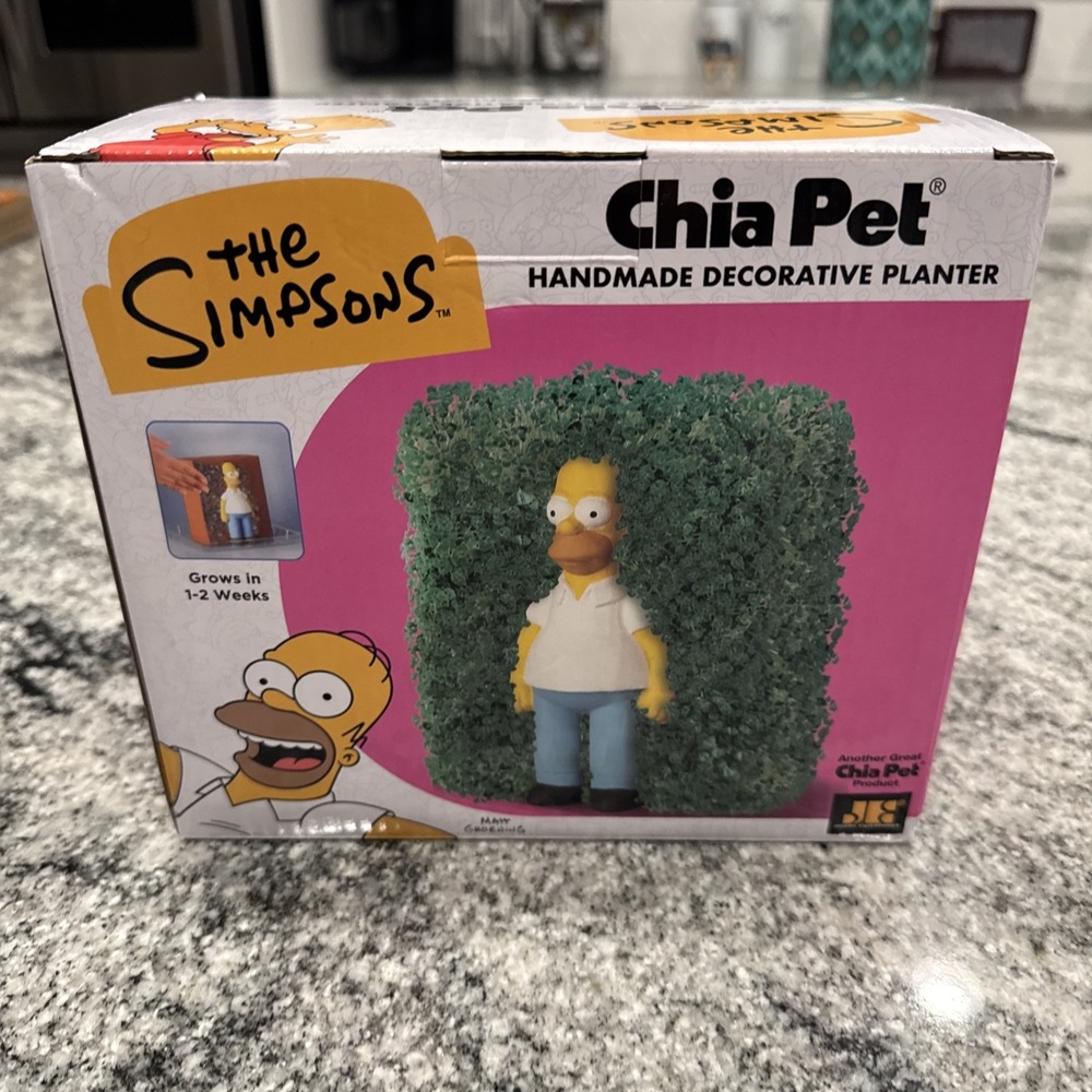Homer Simpson Chia Pet New 2024 The‎ Simpsons Hedge
